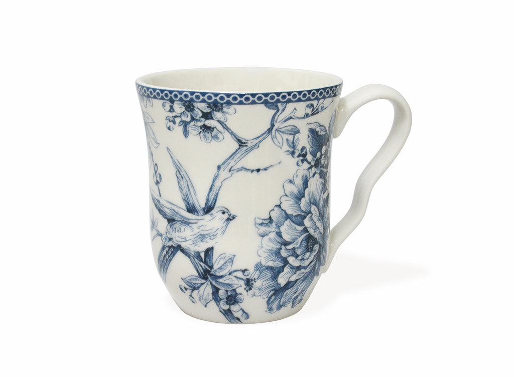 222 Fifth Adelaide Square Porcelain Dinnerware Set, 16-piece, Blue Toile