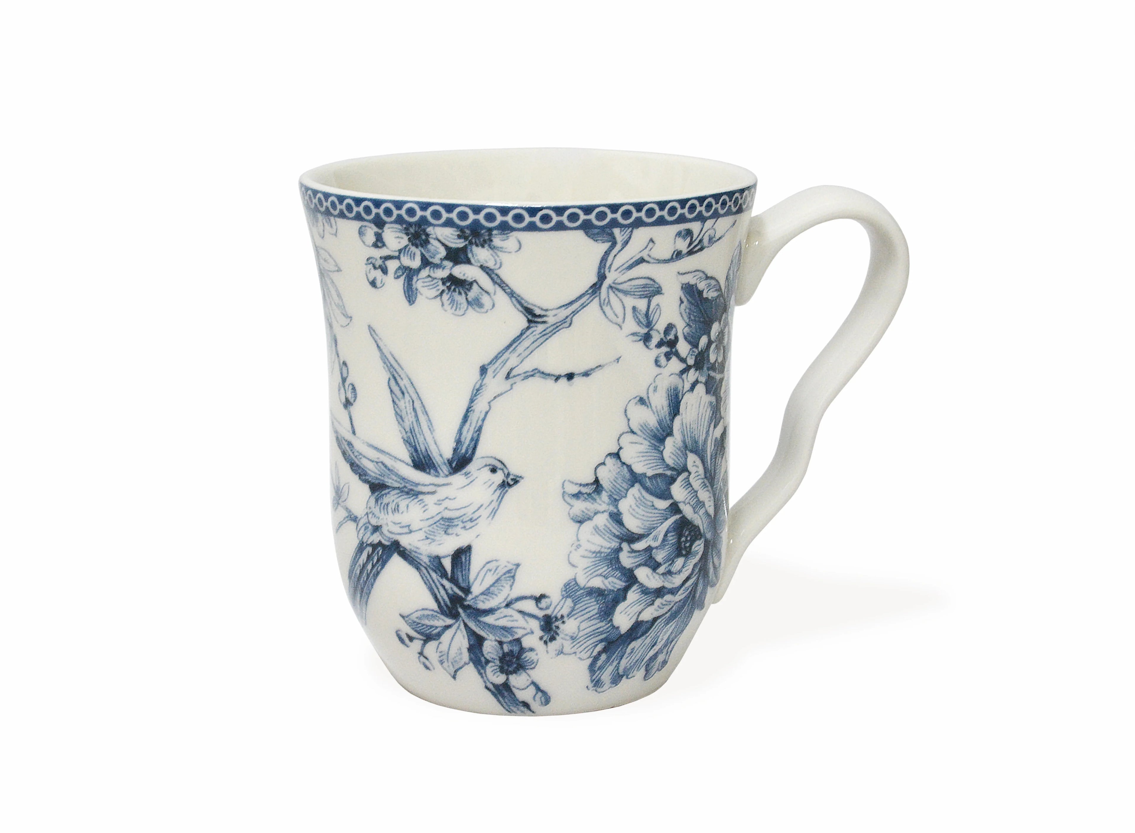 222 Fifth Adelaide Square Porcelain Dinnerware Set, 16-piece, Blue Toile