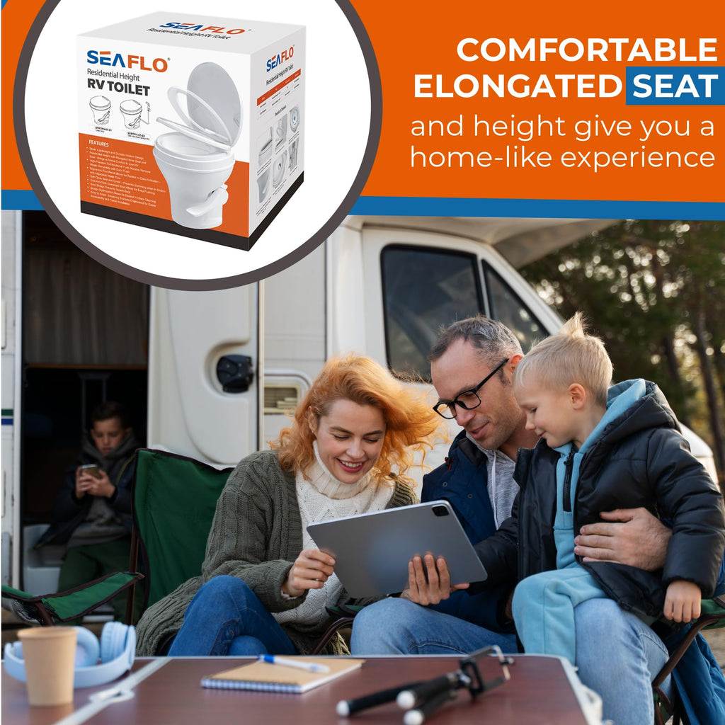 SeaFlo Residential Height RV Toilet