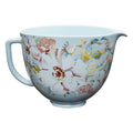 KitchenAid 5 Quart White Gardenia Ceramic Bowl, KSM2CB5P