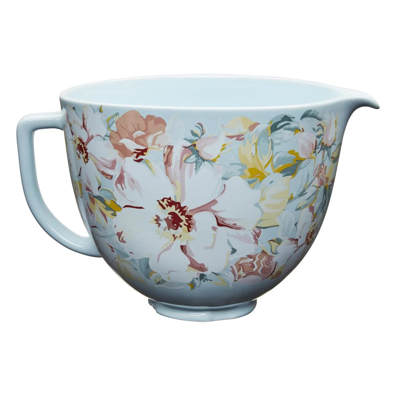 KitchenAid 5 Quart White Gardenia Ceramic Bowl, KSM2CB5P