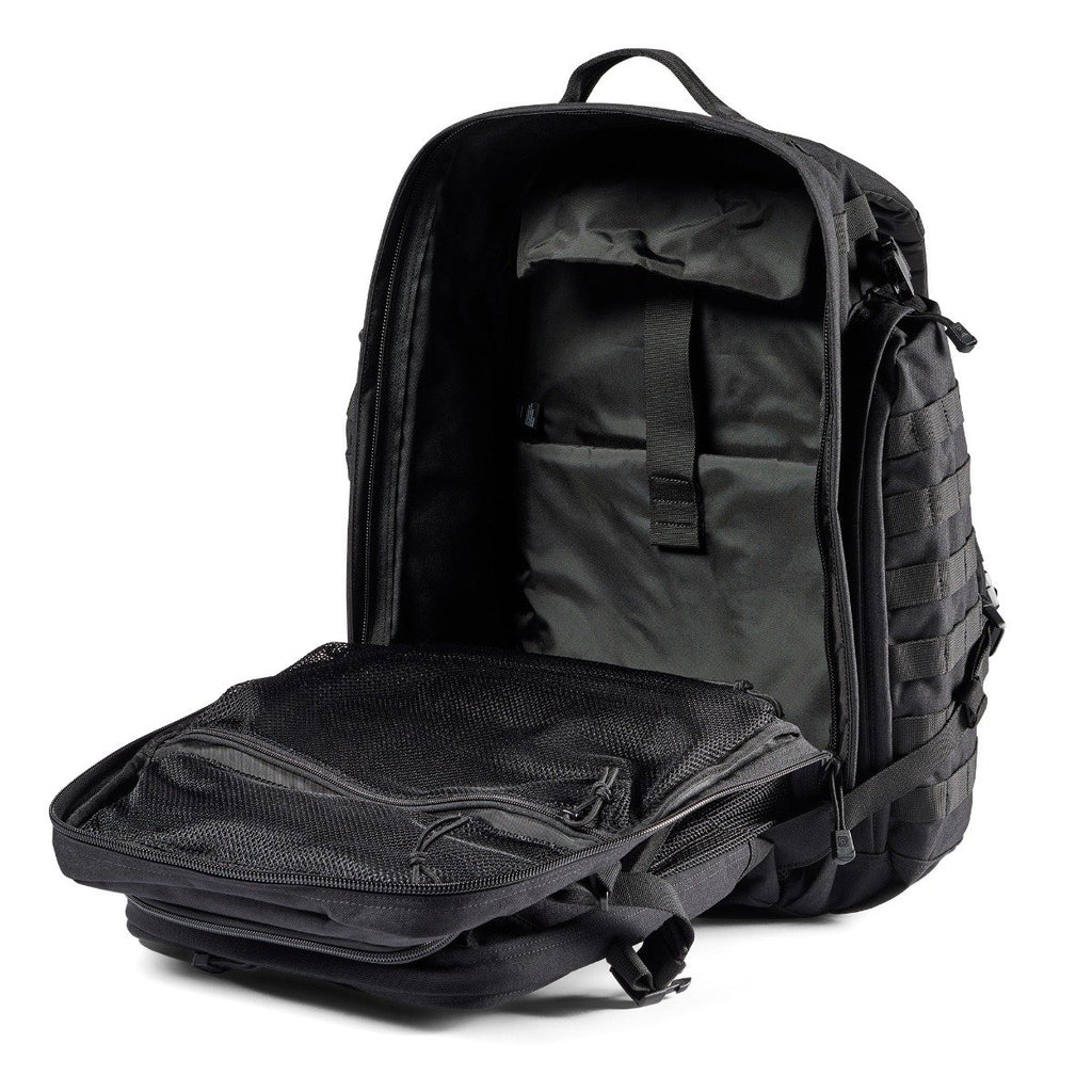 5.11 Work Gear Backpack  Rush 72 2.0  Pack and Laptop Compartment, 55 Liter, Large, Style 56565  Black