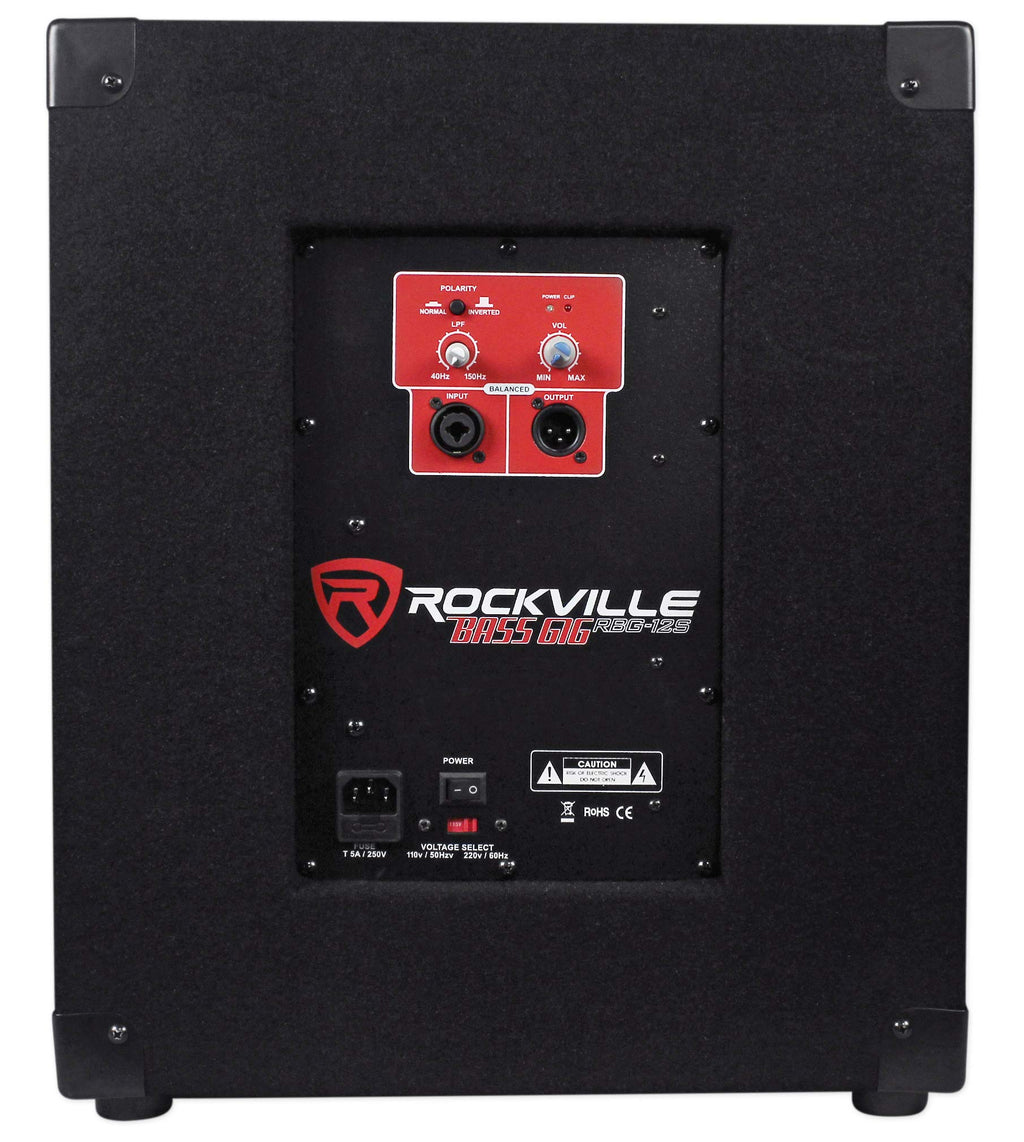 Rockville RBG12S Active Powered Subwoofer