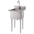 TRINITY EcoStorage® Stainless Steel Utility Sink w/ Faucet, NSF