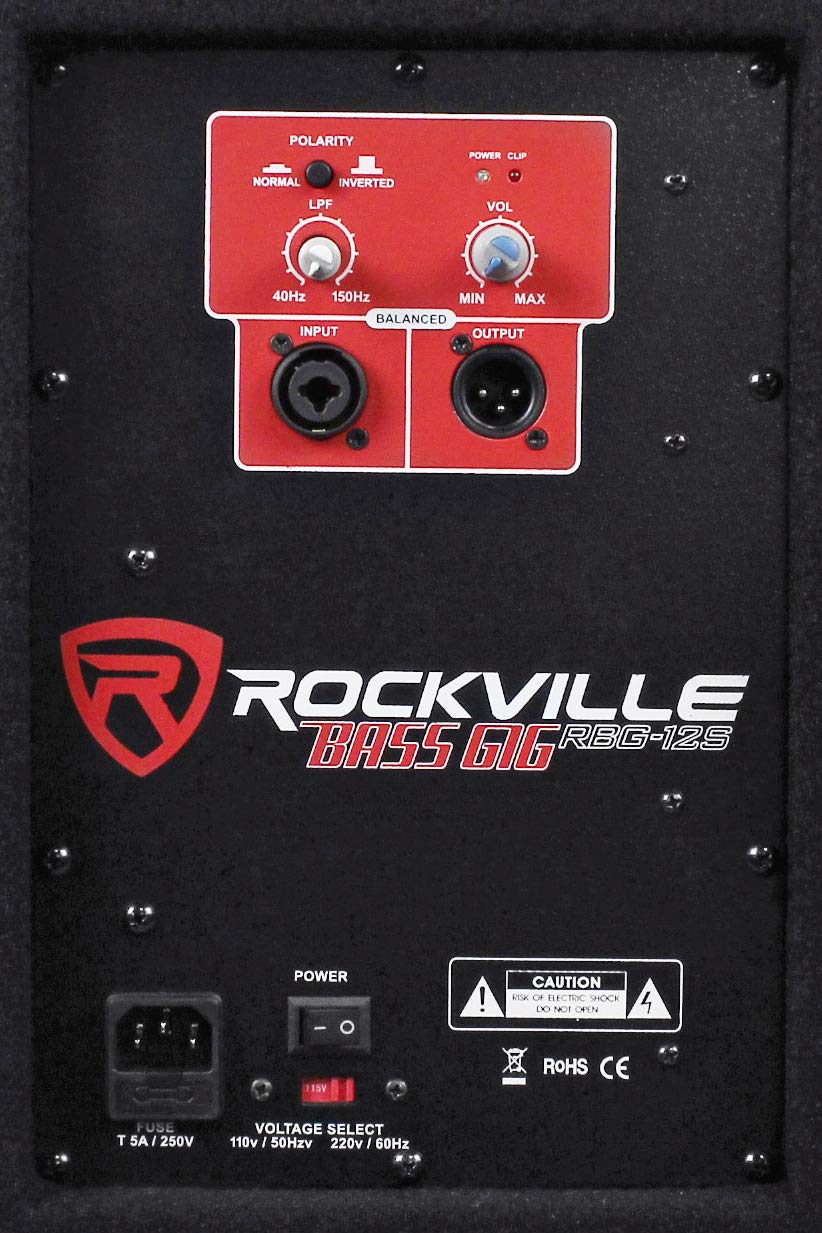 Rockville RBG12S Active Powered Subwoofer