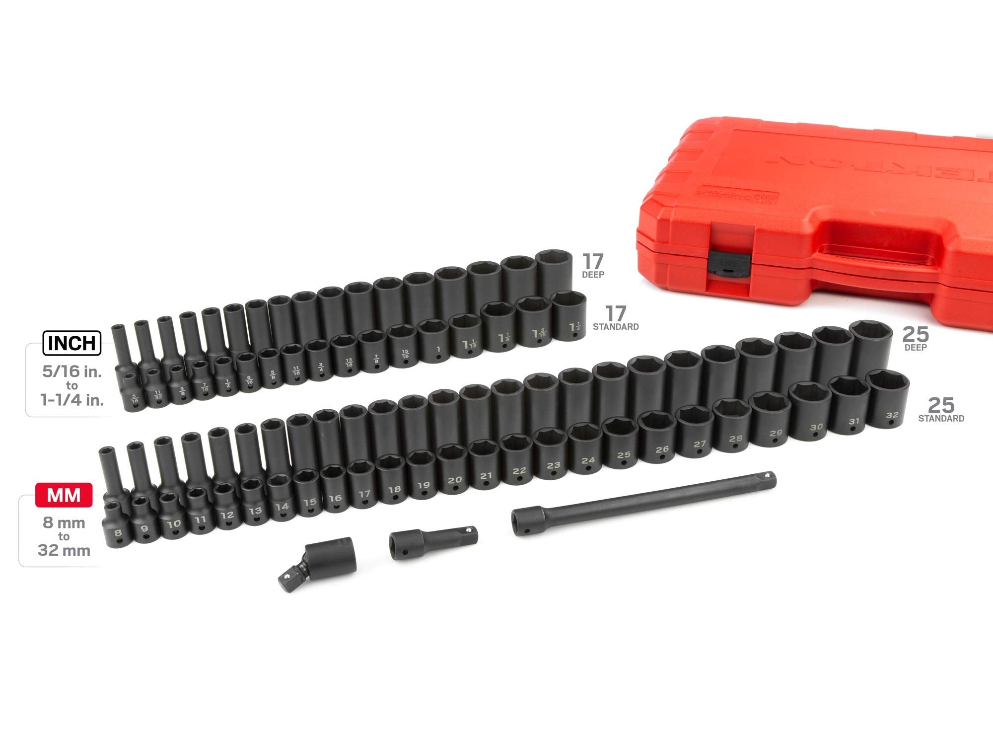 TEKTON 6 Point Impact 87 Piece SID92407