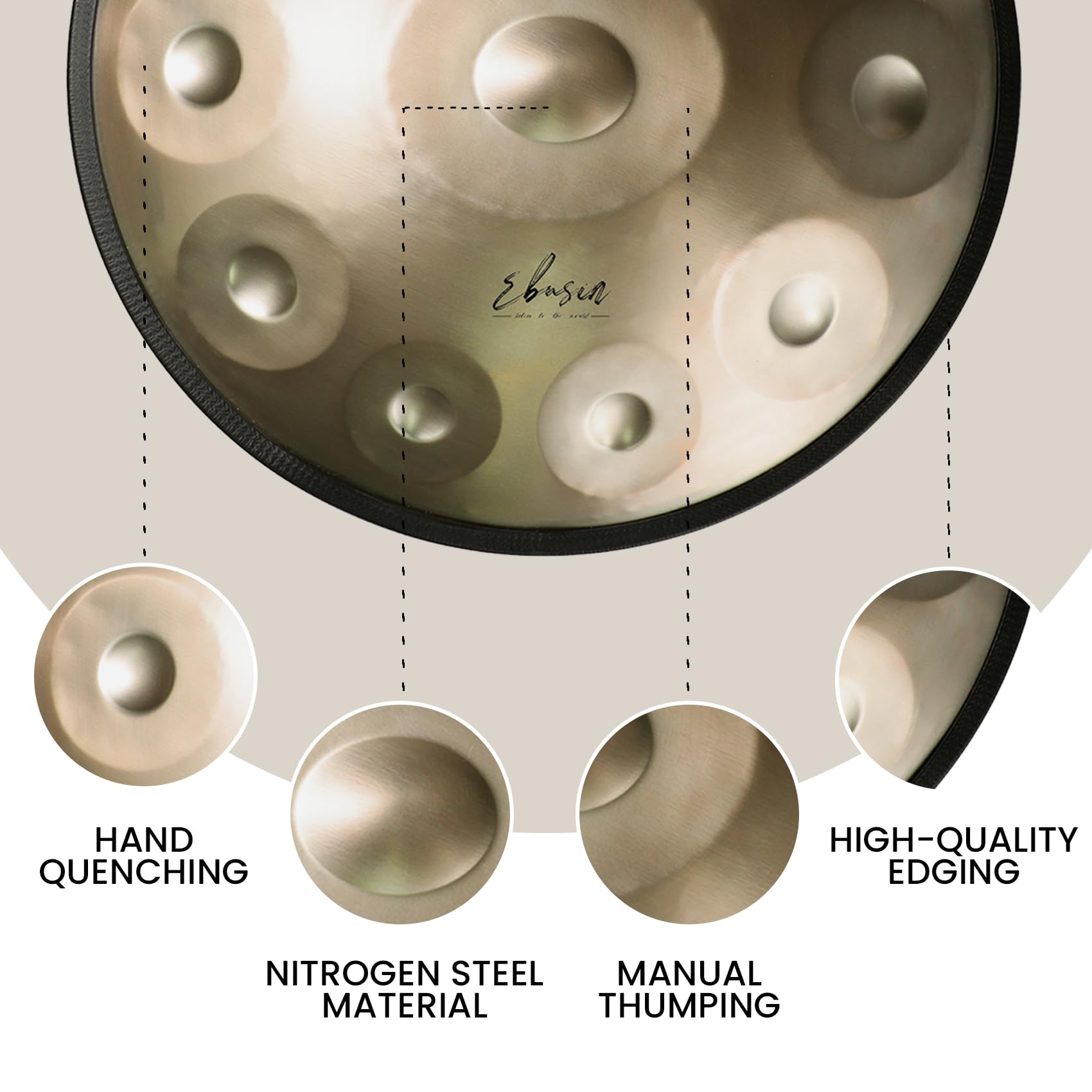 Ebusin Handpan 22 Inch Instruments Maintenance