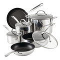 Farberware Millennium 10 Piece Stainless Steel Nonstick Pots and Pans