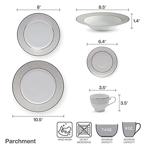 Mikasa 5224232 Parchment 40 Piece Dinnerware