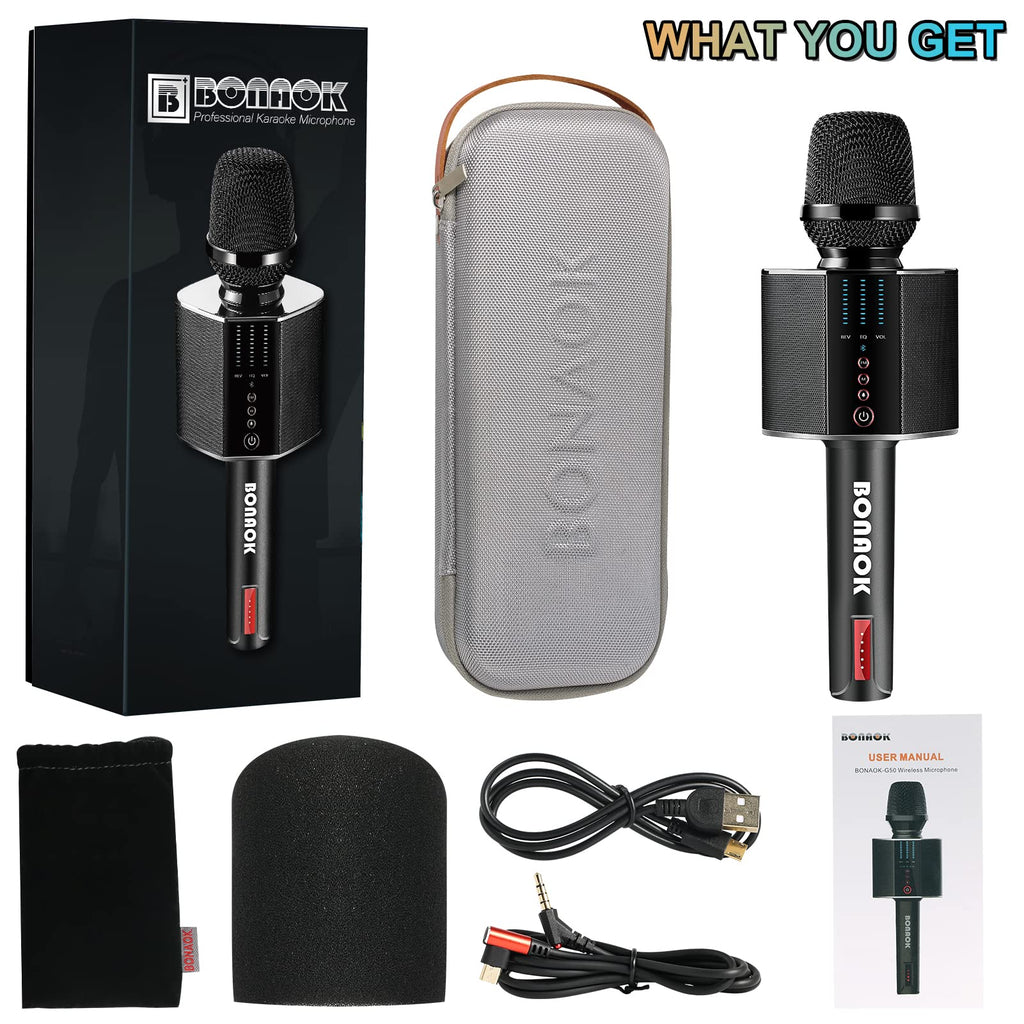 BONAOK Microphone Portable Bluetooth Smartphone