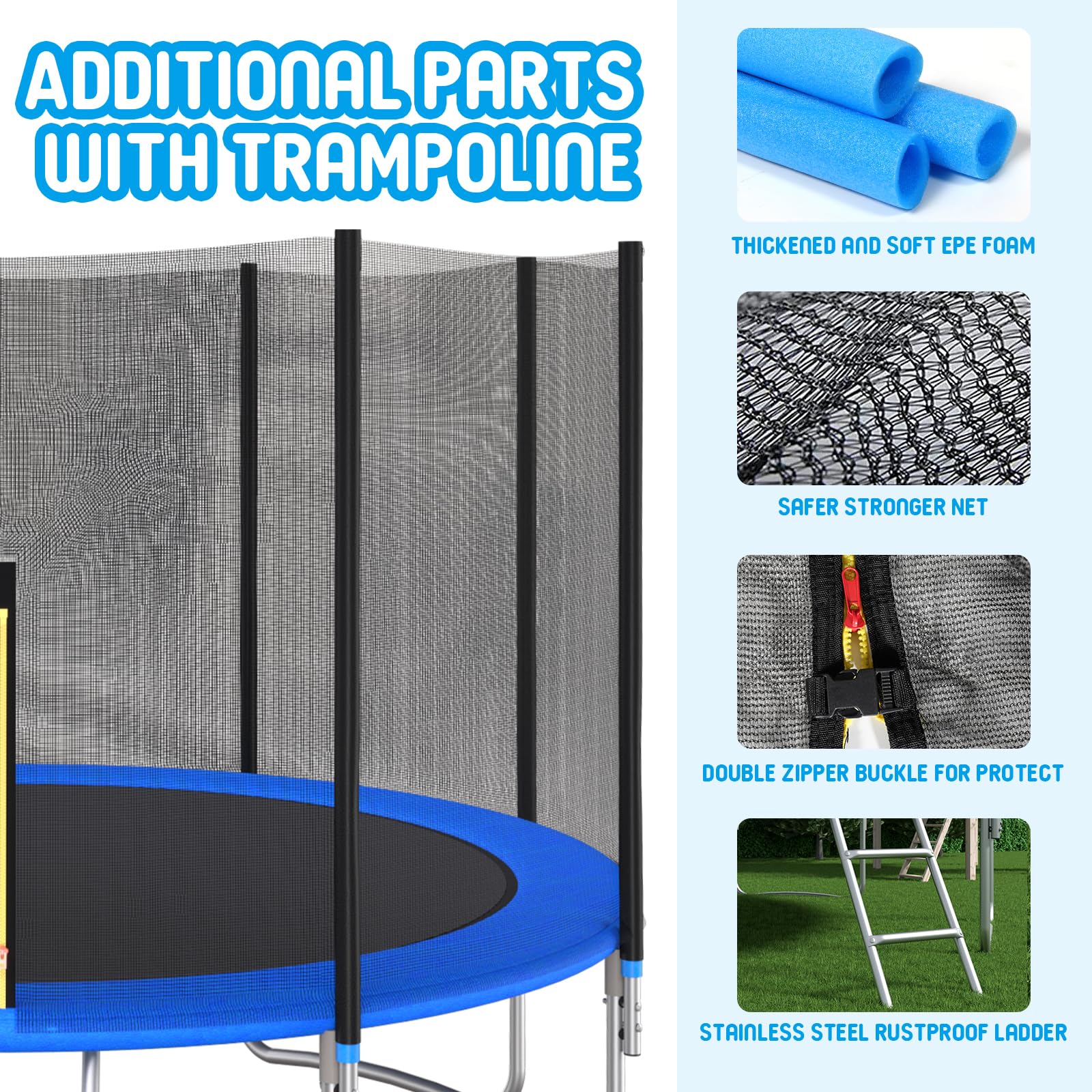 Evedy Trampoline Trampolines Recreational Enclosure