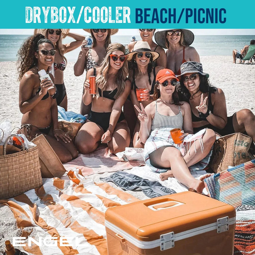 ENGEL 13 Qt Leak-Proof Compact Insulated Drybox Cooler - Silver