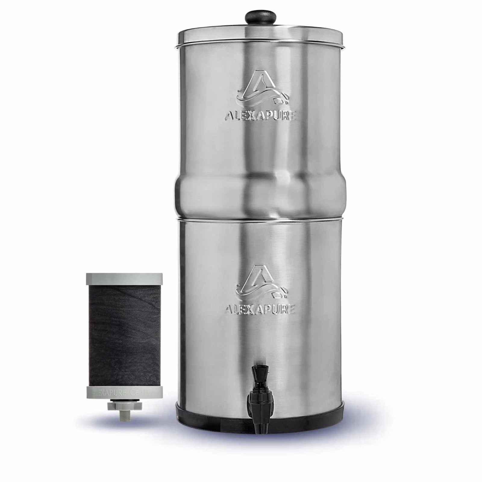 Alexapure Pro Stainless Steel Water Filtration System - 5,000 Gallon Throughput Capacity