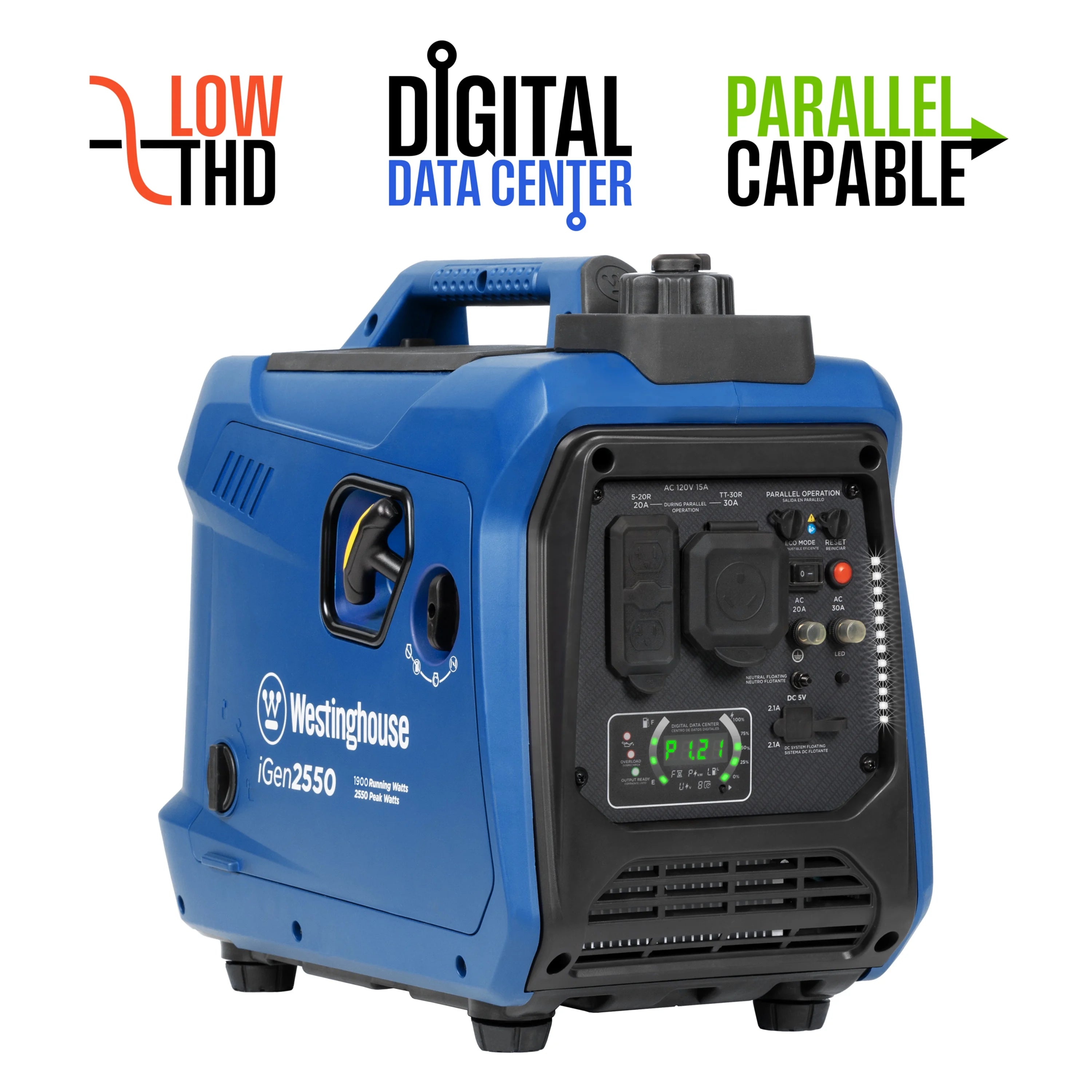 Westinghouse 2550 Peak Watt RV Ready, Gas Powered Portable Inverter Generator