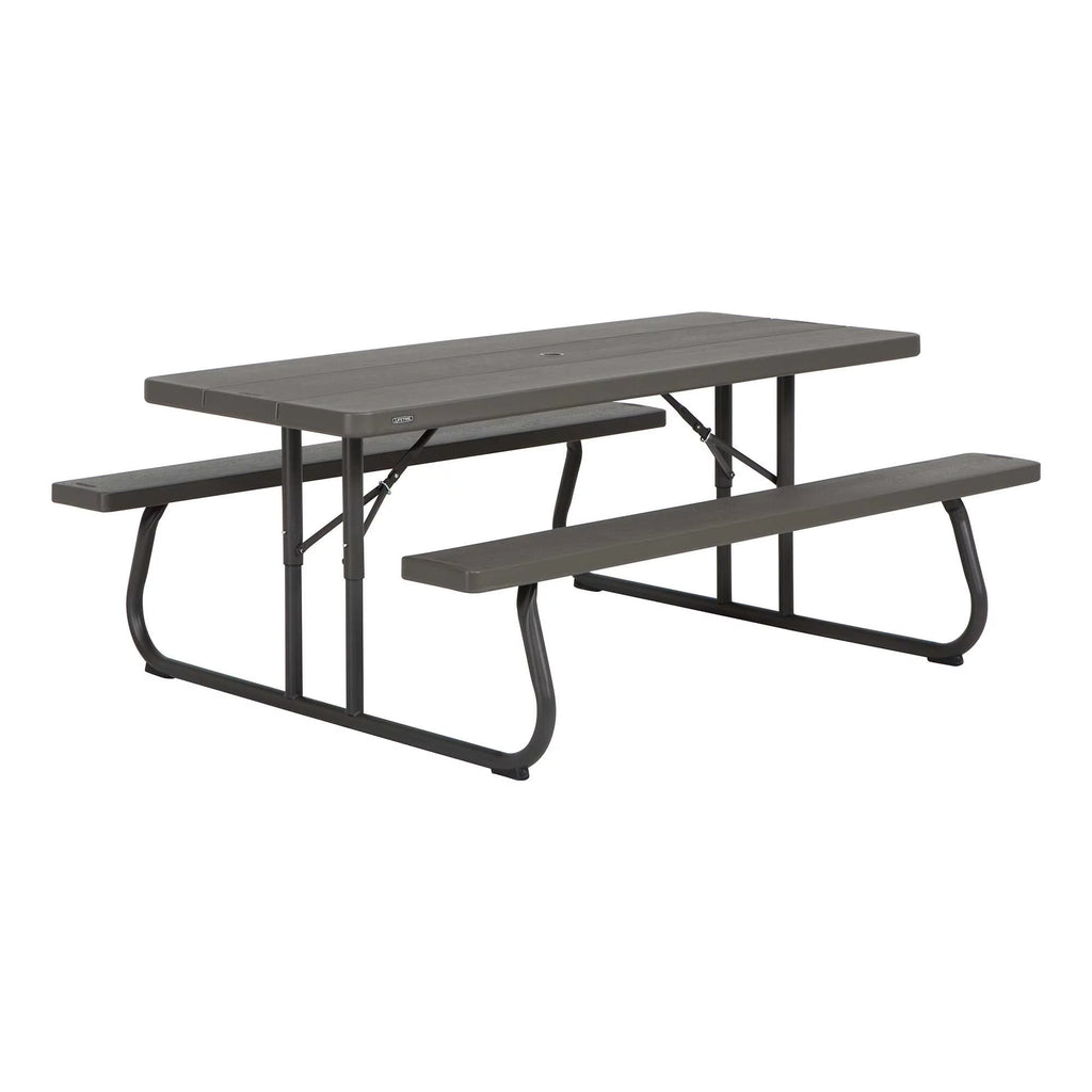 Lifetime 6 Foot Folding Picnic Table, Brown, 60105