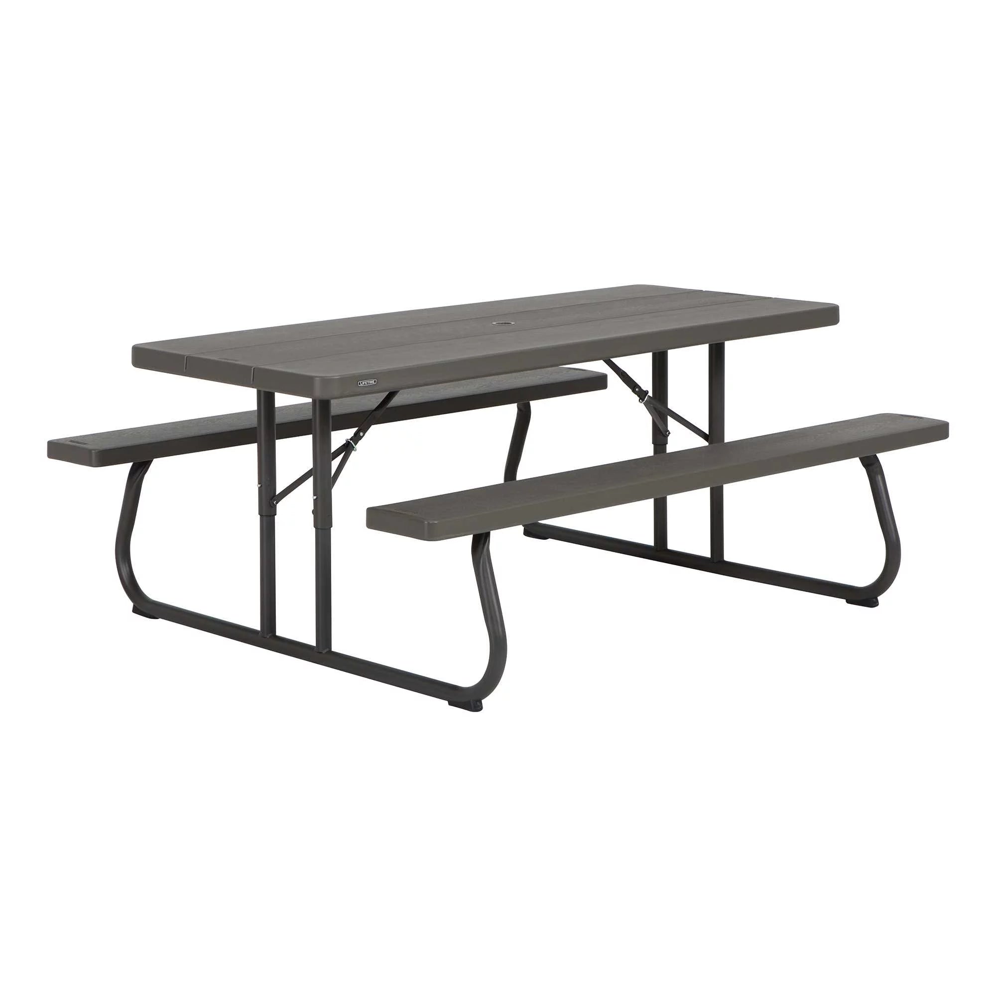 Lifetime 6 Foot Folding Picnic Table, Brown, 60105