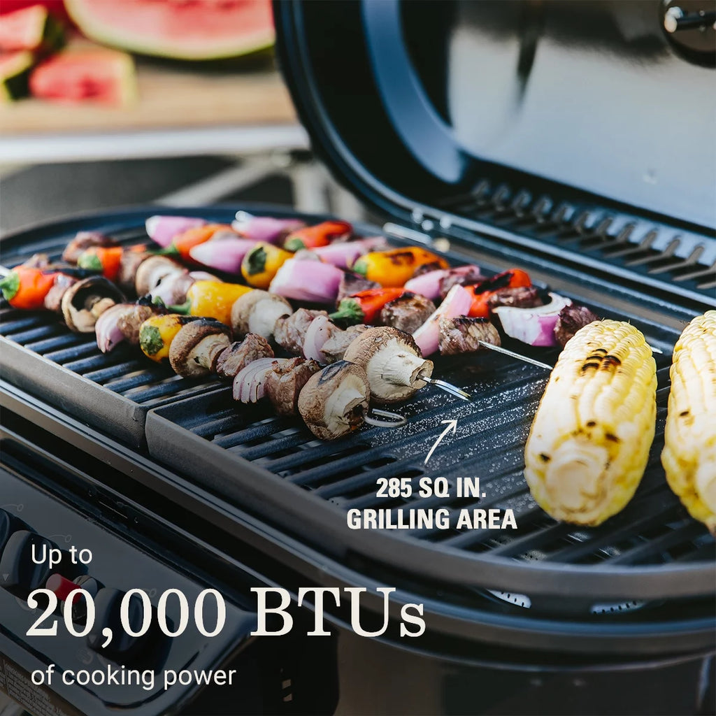 Coleman RoadTrip 285 Standup Propane Gas Grill, Green