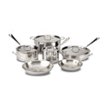 All-Clad D3 Stainless 3-ply Bonded Cookware Set, 10 piece Set
