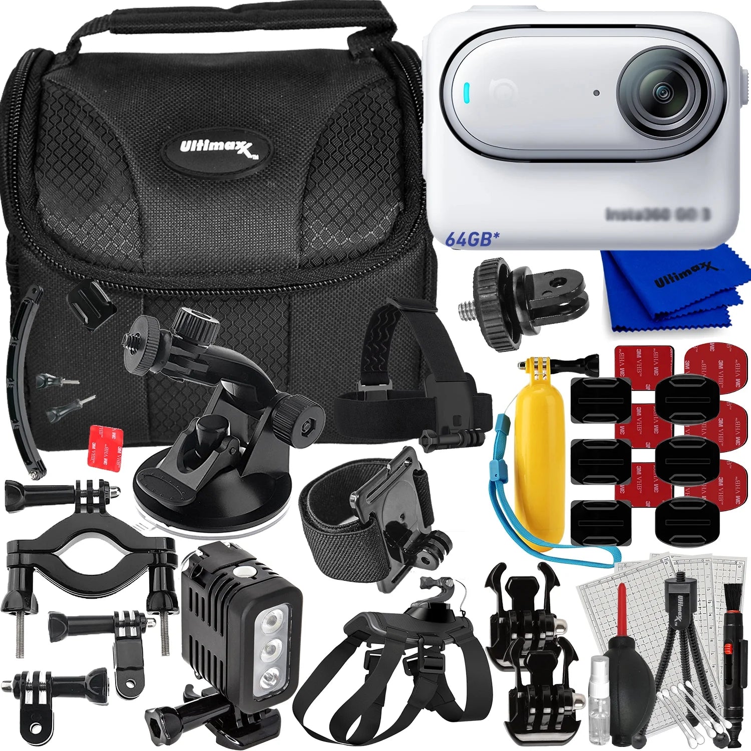 Insta360 GO 3 Action Camera (64GB) - 14PC Accessor Bundle