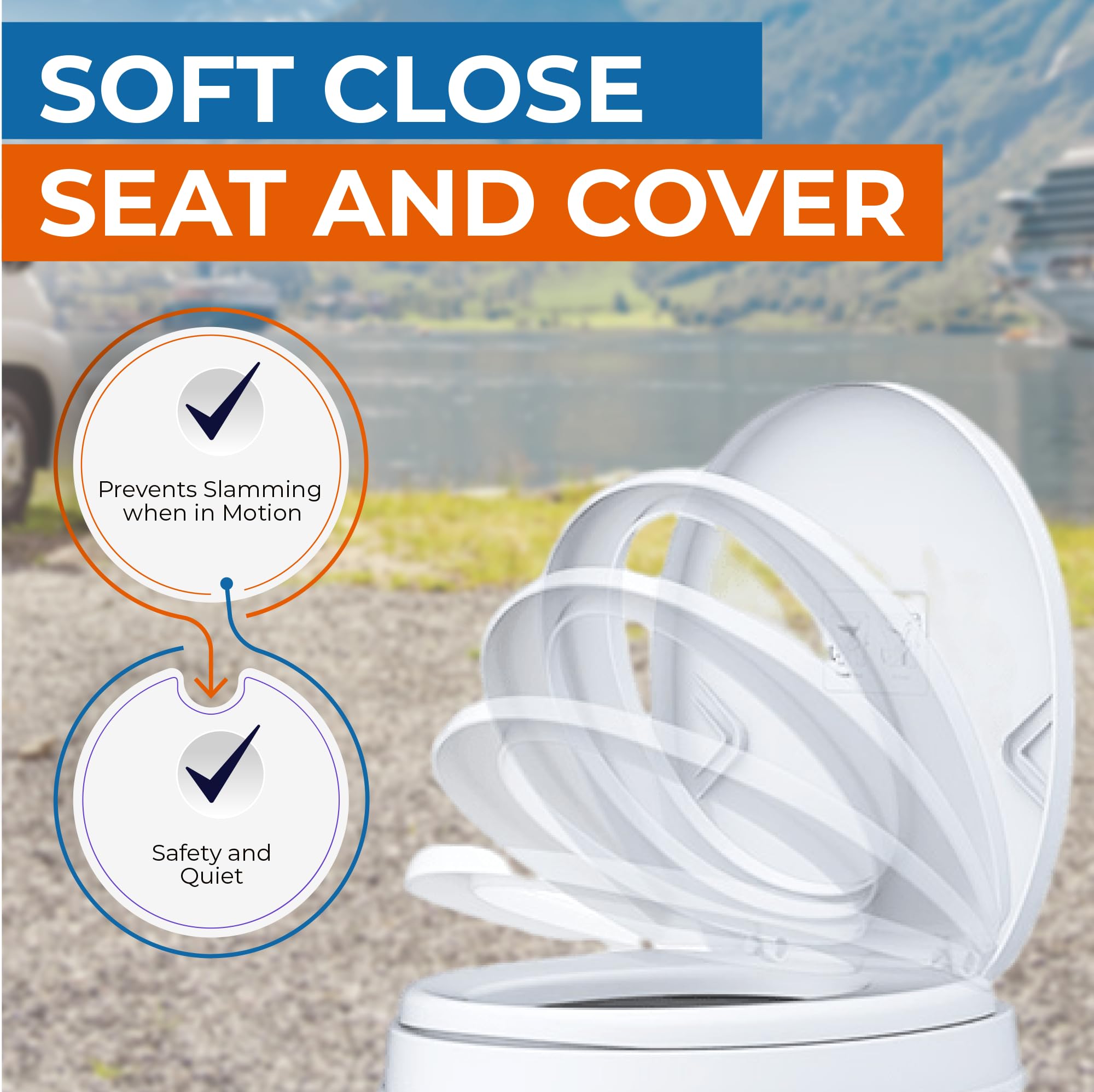 SeaFlo Residential Height RV Toilet