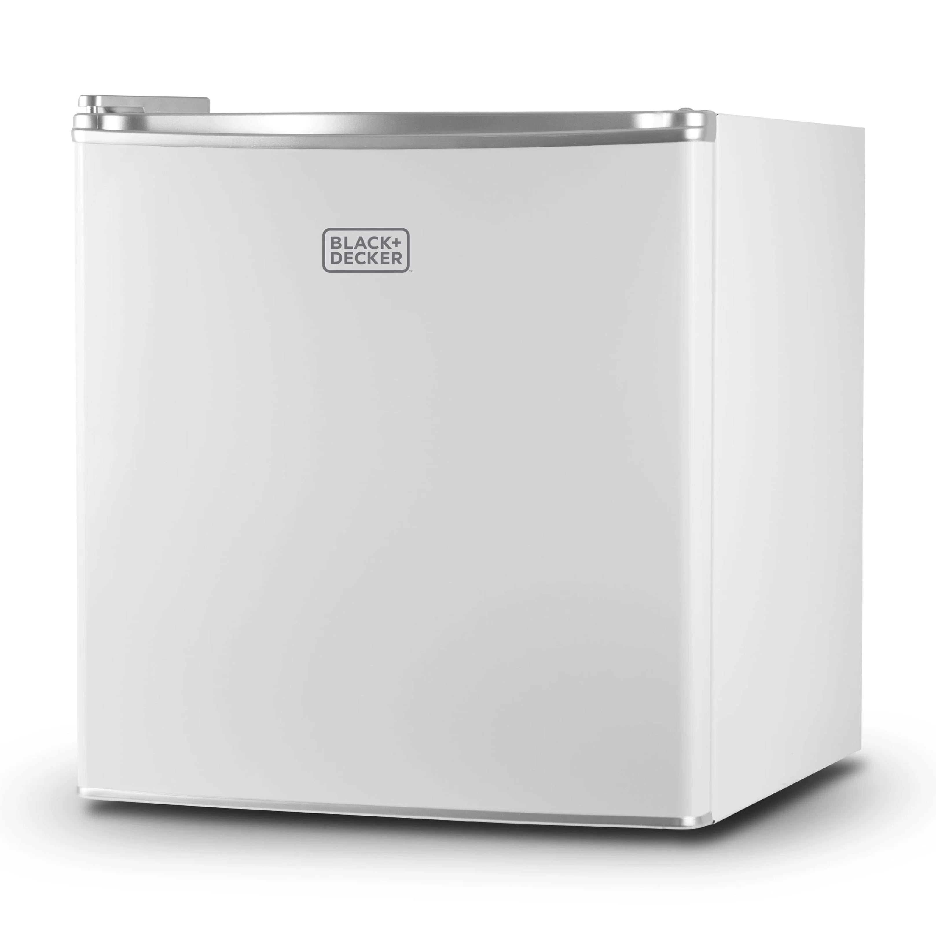 BLACK+DECKER BCRK17W Compact Refrigerator Energy Star Single Door Mini Fridge with Freezer, 1.7 cu. ft., White