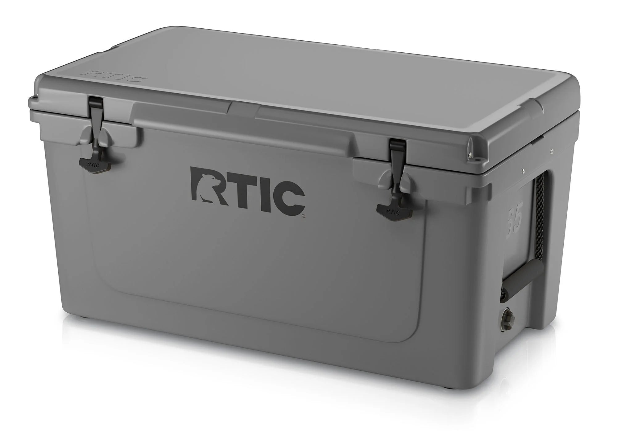 RTIC 65 QT Ultra-Tough Rotomolded Hard-Sided Ice Chest Cooler, Dark Grey, Fits 84 Cans