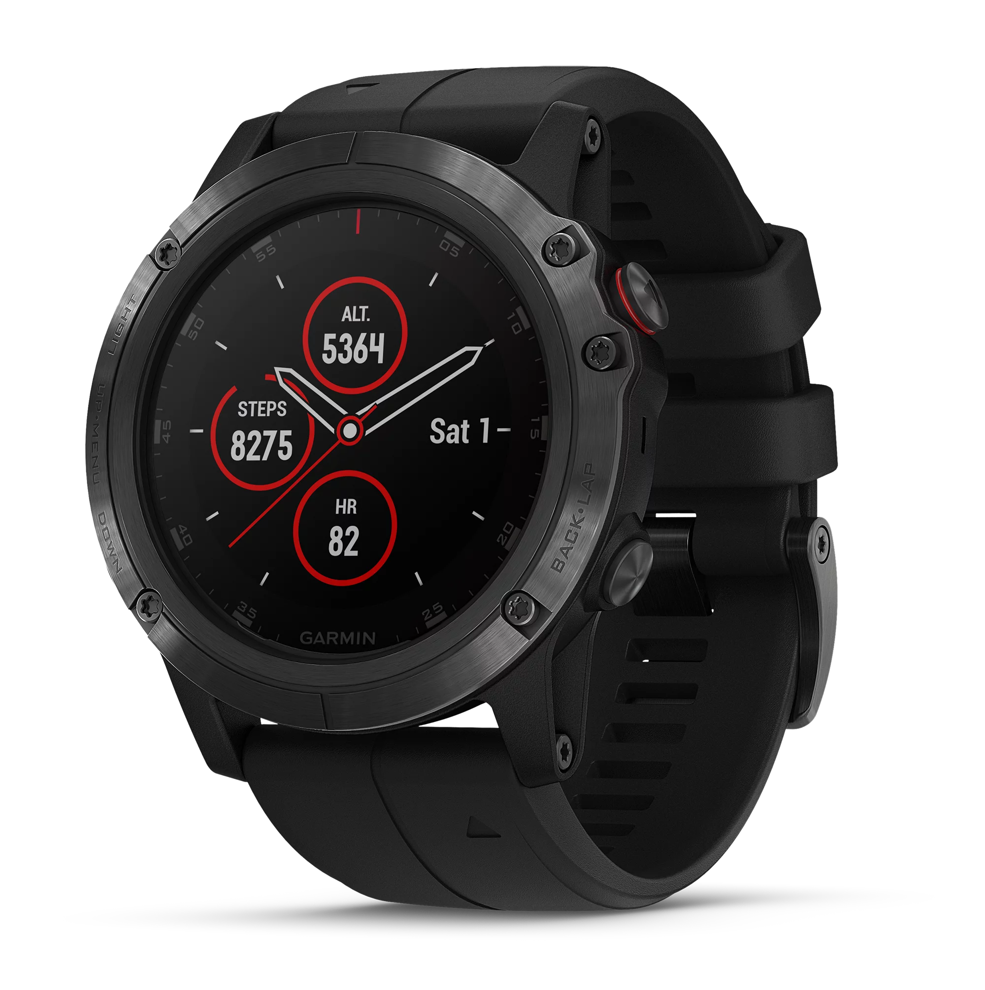 Garmin Fenix 5X Plus Sapphire, Black with Black Band