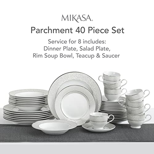 Mikasa 5224232 Parchment 40 Piece Dinnerware