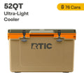 RTIC 52 QT Ultra-Light Hard-Sided Ice Chest Cooler, Trailblazer, Fits 76 Cans