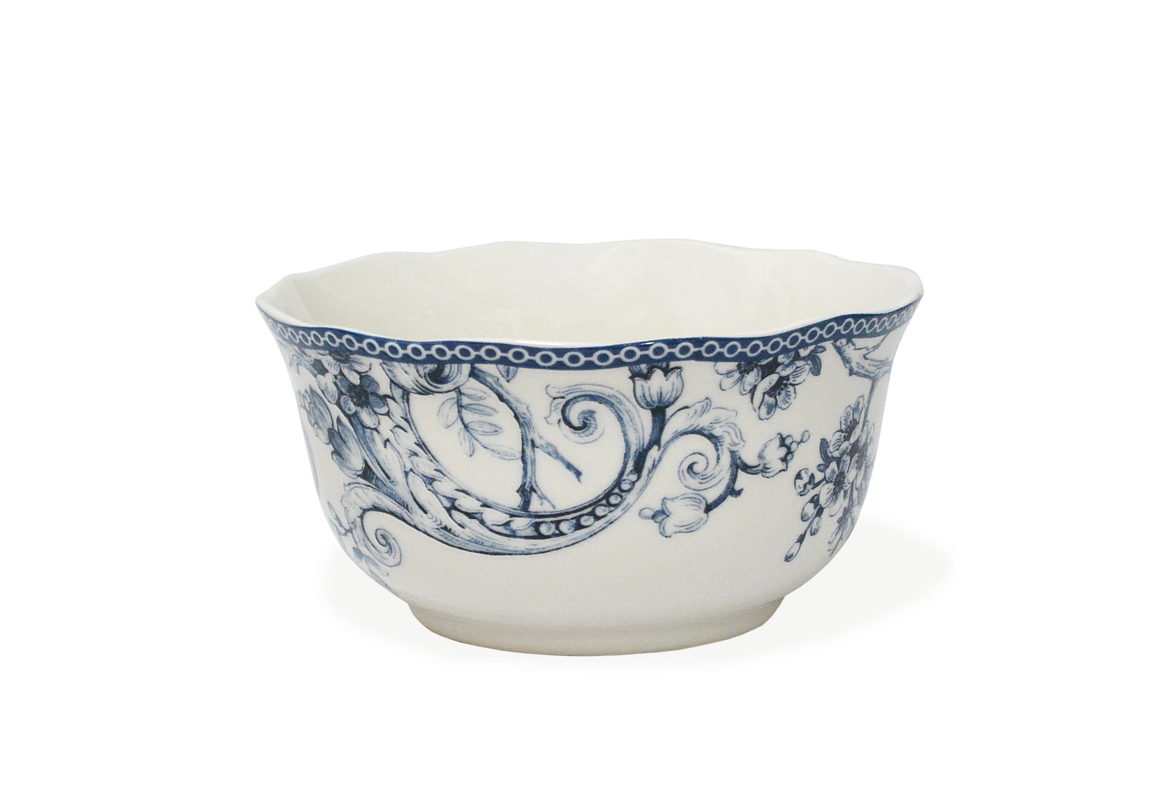 222 Fifth Adelaide Square Porcelain Dinnerware Set, 16-piece, Blue Toile