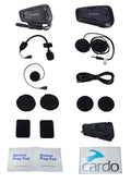 Cardo Spirit HD Motorcycle Bluetooth Communication Headset - Black, Single Pack